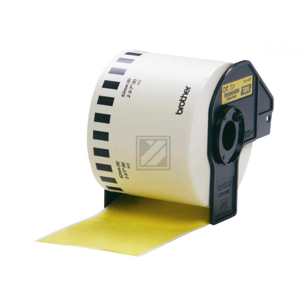 DK44605 / gelb / original BROTHER PTouch Etiketten / DK44605