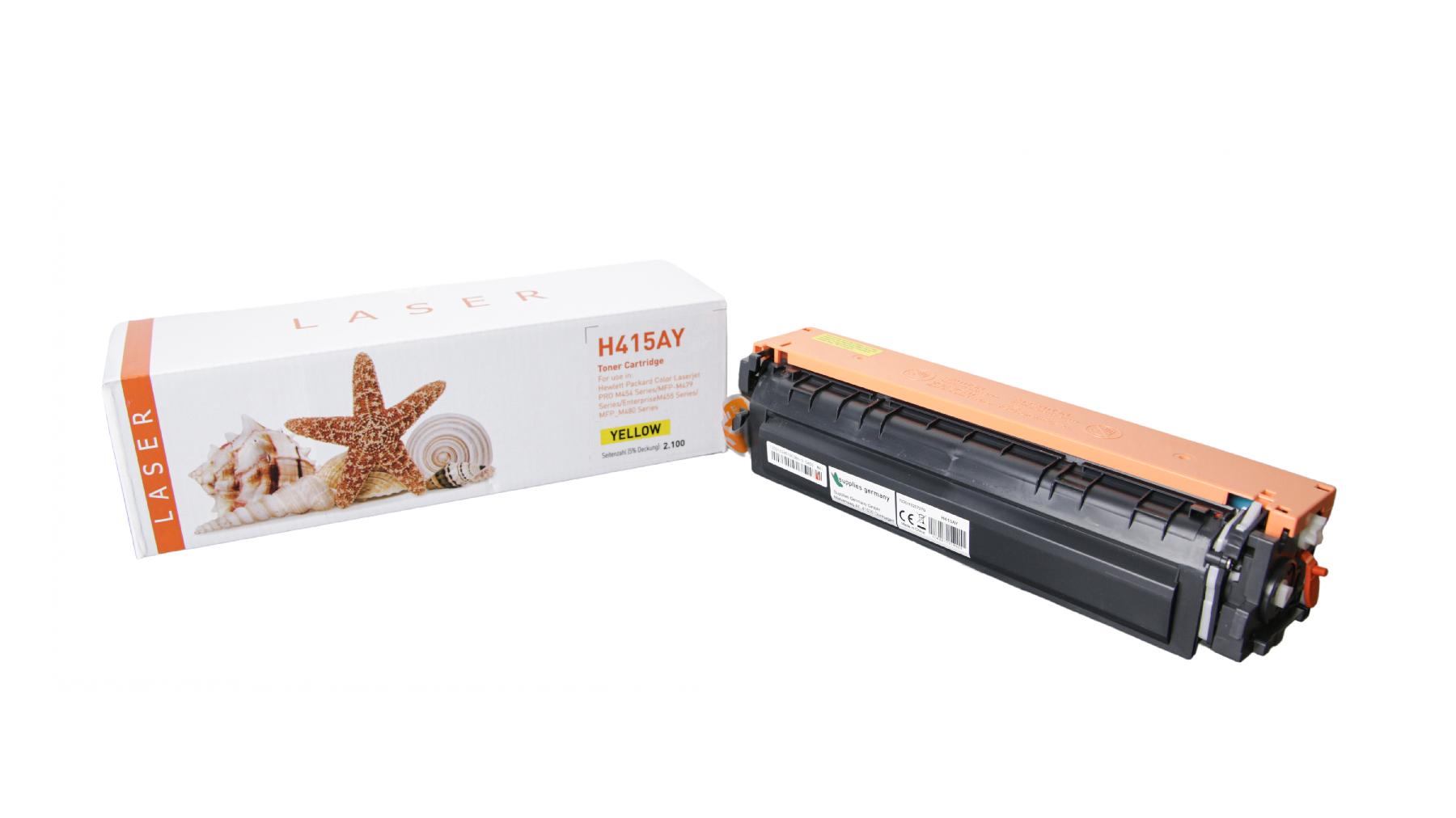 Alternativ Toner Yellow für HP / W2032A / 2.100 Seiten