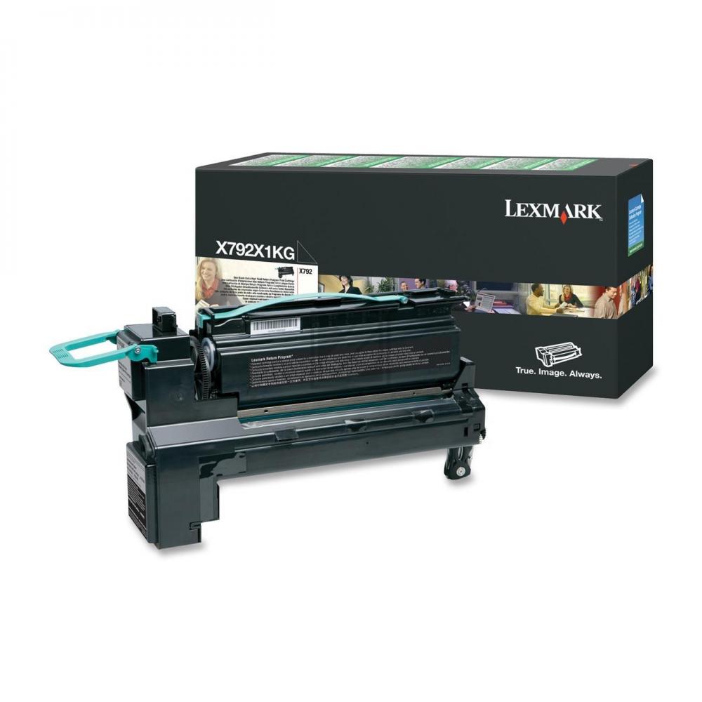 X792X1KG / schwarz / original LEXMARK Toner schwarz / X792X1KG / 20000 S.