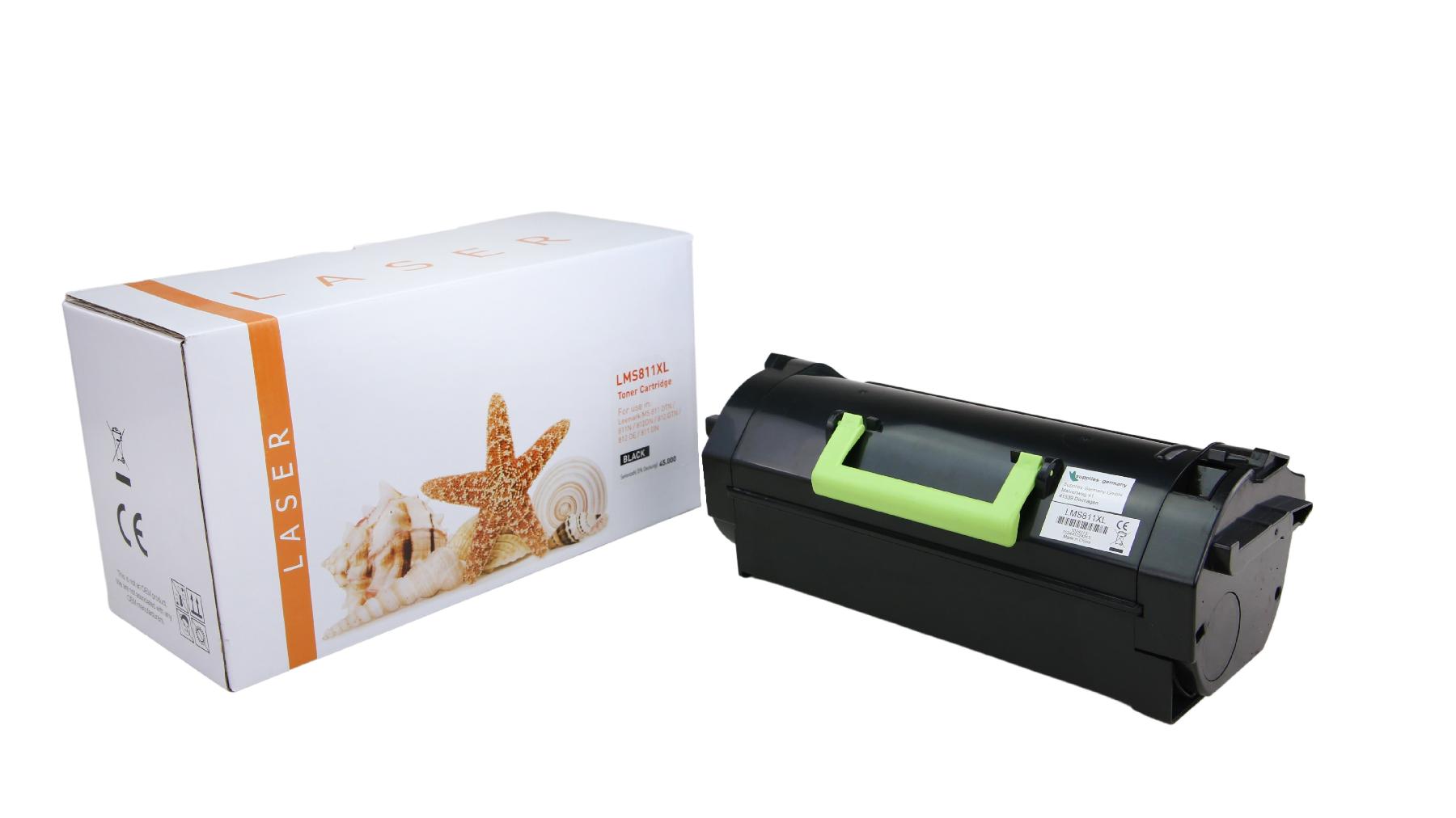 Alternativ Toner Black für Lexmark / 52D2X00 / 45.000 Seiten