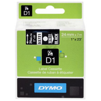 53721 // S0721010 / schwarz / original DYMO DirectLabelEtiketten / 53721