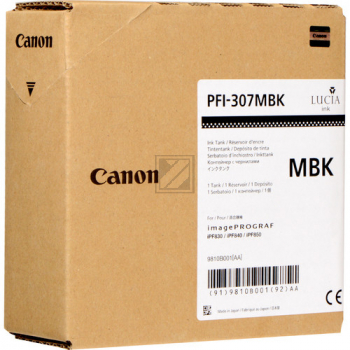 9810B001 // PFI307MBK / schwarz / original CANON Tintenpatrone schwarz matt / 9810B001 / 330.00 ml