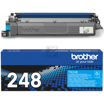 TN248C / cyan / original BROTHER Toner cyan / TN248C / 1000 S.