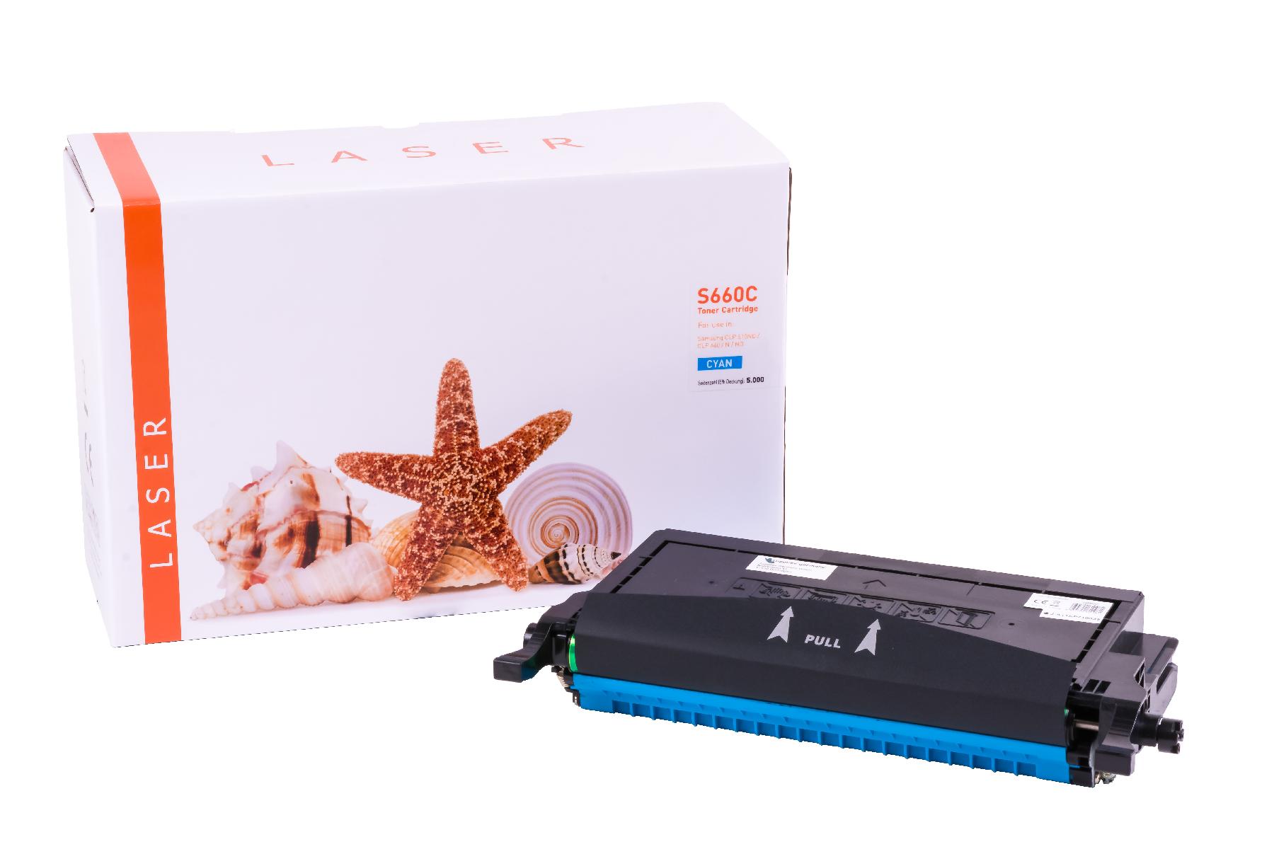 Alternativ Toner Cyan für Samsung / CLPC 660 B/ELSK/ 5.000 Seiten