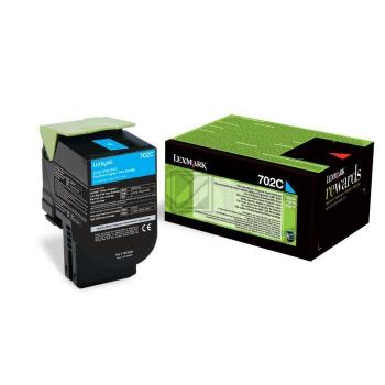 70C20C0 // 702C / cyan / original LEXMARK Toner cyan / 70C20C0 / 1000 S.