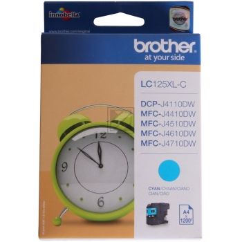 LC125XLC / cyan / original BROTHER Tintenpatrone cyan / LC125XLC / 1200 S. / 8.00 ml