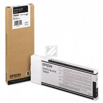 C13T606100 // T6061 / schwarz / original EPSON Tintenpatrone schwarz / C13T606100 / 220.00 ml