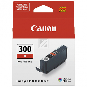 4199C001 // PFI300R / original CANON Tintenpatrone rot / 4199C001 / 14.40 ml