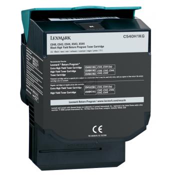 C540H1KG / schwarz / original LEXMARK Toner schwarz / C540H1KG / 2500 S.