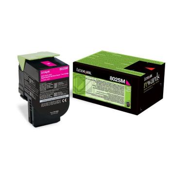 80C2SM0 // Magenta // original // Toner f. Lexmark / 80C2SM0 / 2.000 Seiten