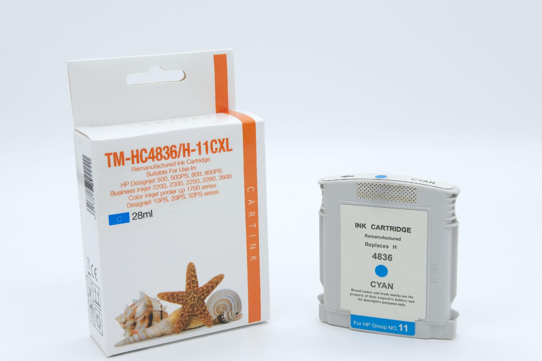 Refill Tinte Cyan für HP / C4836A / 28ml