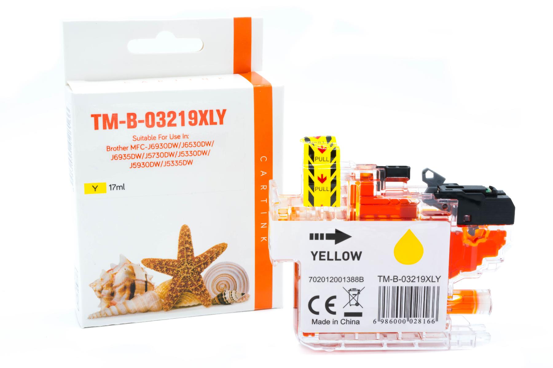 Alternativ Tinte Yellow für Br / LC3219Y / 17ml