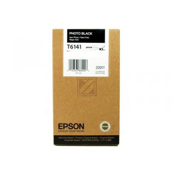 C13T614100 // T6141 / schwarz / original EPSON Tintenpatrone schwarz matt / C13T614100 / 220.00 ml