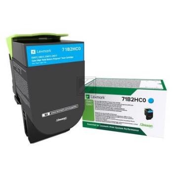 71B2HC0 / cyan / original LEXMARK Toner cyan / 71B2HC0 / 3500 S.