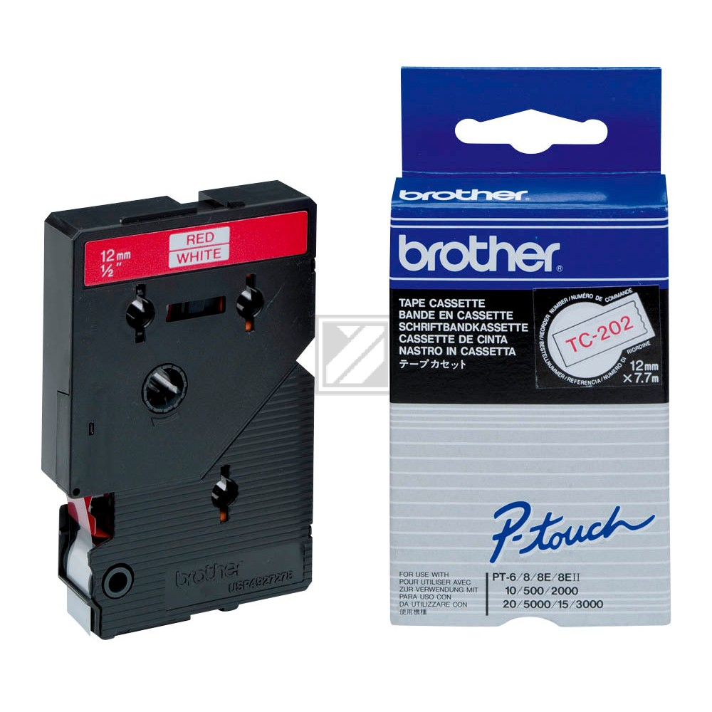 TC202 / original BROTHER PTouch Farbband / TC202