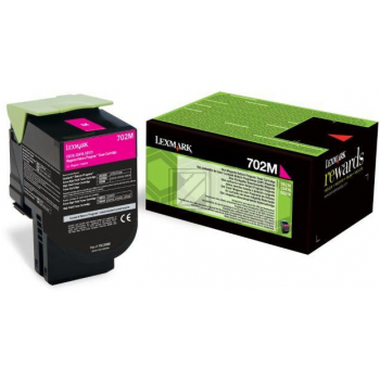 70C20M0 // 702M / magenta / original LEXMARK Toner magenta / 70C20M0 / 1000 S.