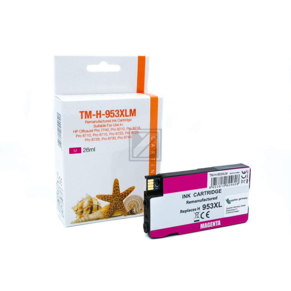 Refill Tinte Magenta für HP / F6U17AE / 26ml