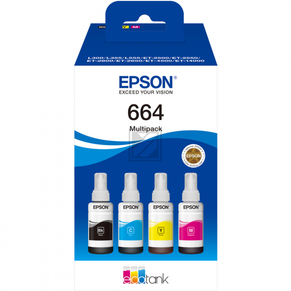 C13T664640 // 664 / original EPSON Tintenpatrone MultiPack / C13T664640 / 70.00 ml