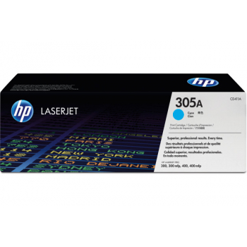CE411A // 305A / cyan / original HP Toner cyan / CE411A / 2600 S.