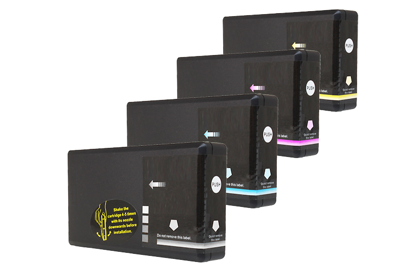 Multipack T702 Alternativ Tinte für Epson / C13T702 / BK59ml / C,M,Y35ml (PATENT SAFE)