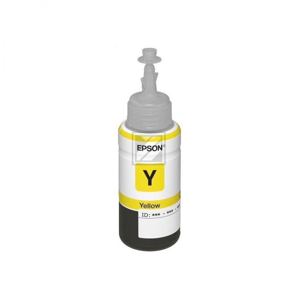 C13T67344A // T6734 / gelb / original EPSON Tintenflasche gelb / C13T67344A / 1800 S. / 70.00 ml