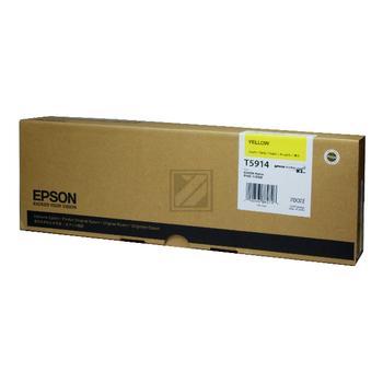 C13T591400 // T5914 / gelb / original EPSON Tintenpatrone gelb / C13T591400 / 700.00 ml