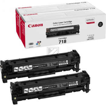 2662B002 // 718BK / schwarz / original CANON Toner schwarz / 2662B002 / 3400 S.
