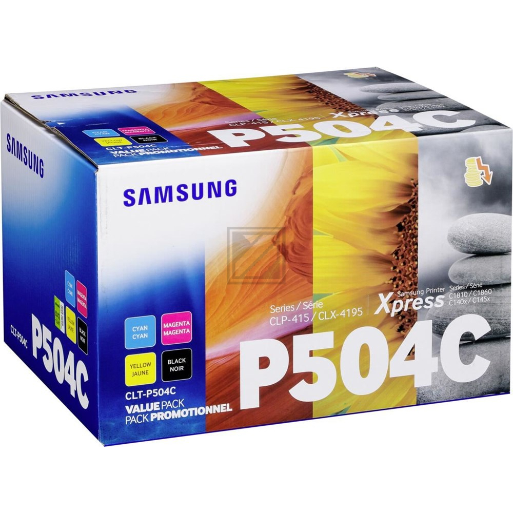 SU400A // CLTP504C / original SAMSUNG Toner MultiPack / SU400A