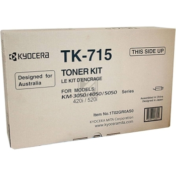 1T02GR0EU0 // TK715 / schwarz / original KYOCERA Toner schwarz / 1T02GR0EU0 / 34000 S.
