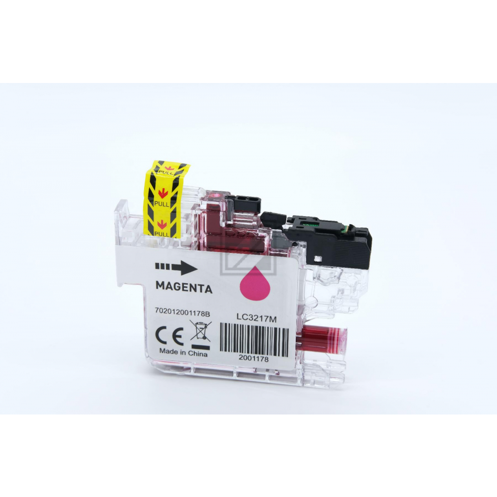 Alternativ Tinte Magenta für Brother / LC3217M / 550 Seiten(PATENTSICHER)