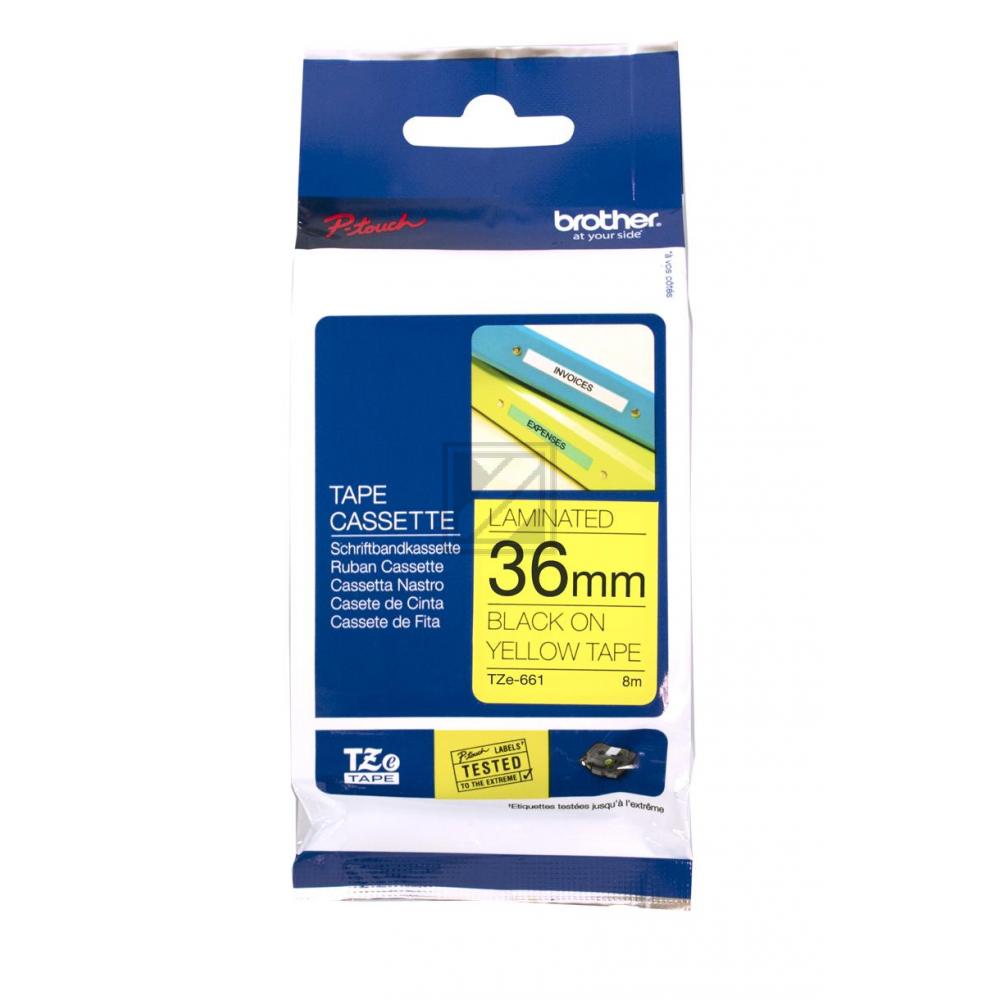 TZE661 / original BROTHER PTouch Farbband / TZE661