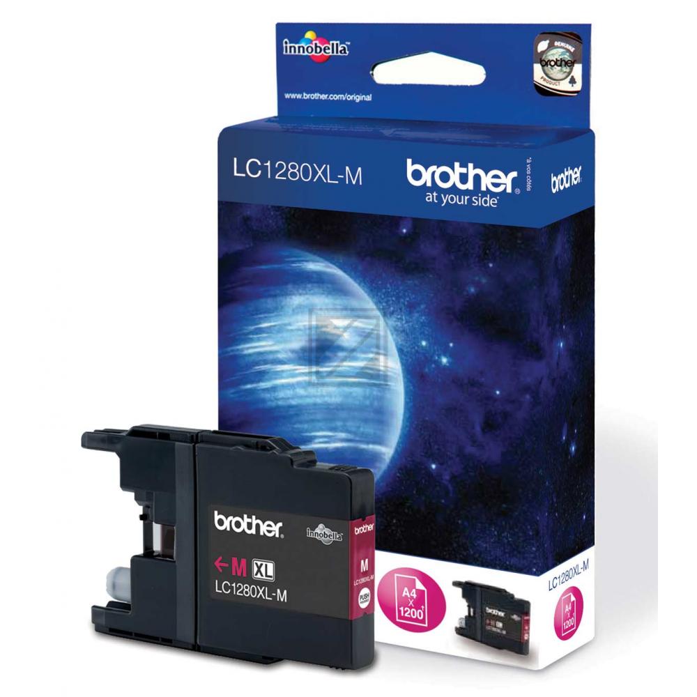 LC1280XLM / magenta / original BROTHER Tintenpatrone magenta / LC1280XLM / 1200 S.