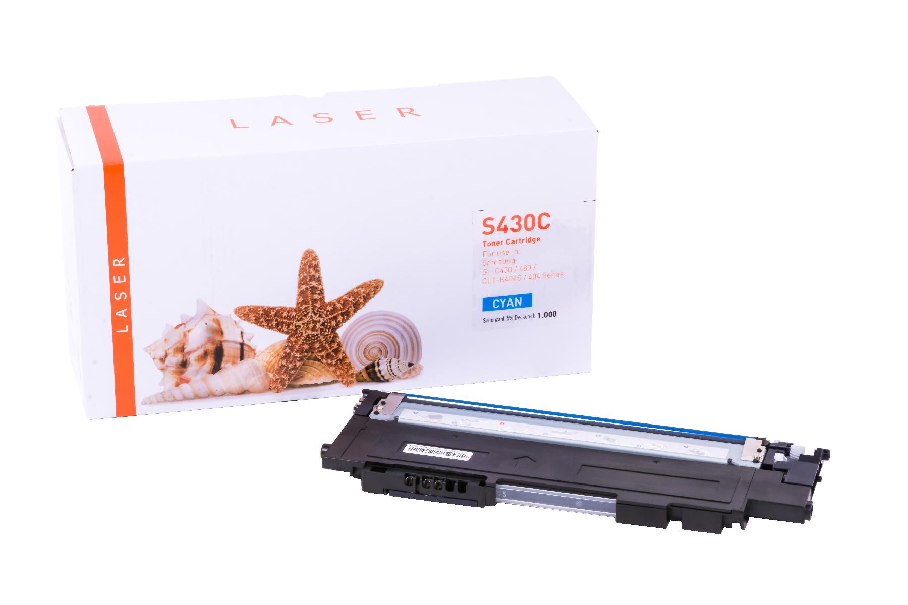 Alternativ Toner Cyan für Samsung  / CLTC 404 S/ELS / 1.000 Seiten