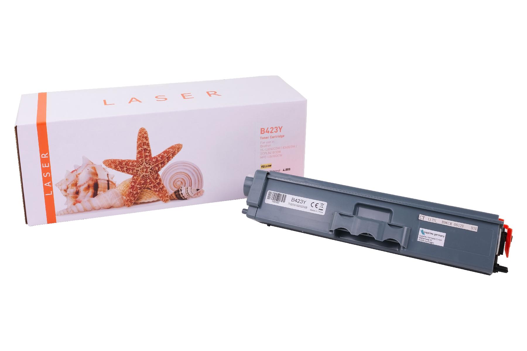 Alternativ Toner Yellow für Brother / TONTN423Y  / 4.000 Seiten