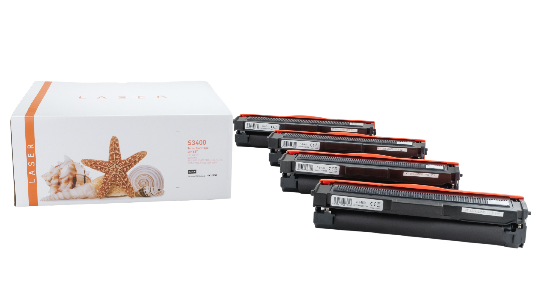 Alternativ Toner Black für Sam / MLTD101S / 4x1.500 Seiten