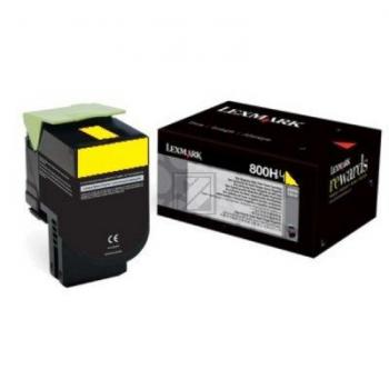 80C0H40 // 800H4 / gelb / original LEXMARK Toner gelb / 80C0H40 / 3000 S.