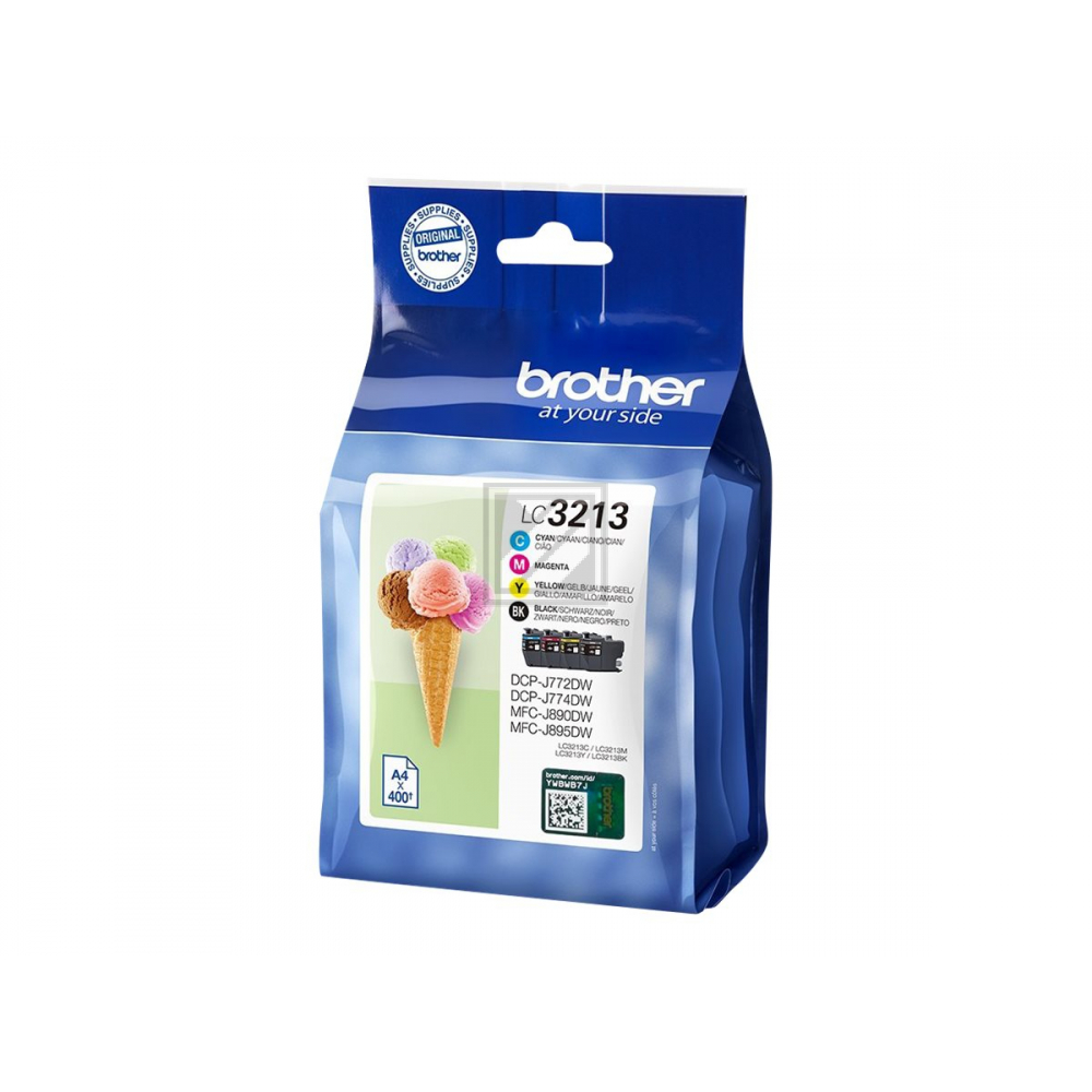 LC3213VALDR / original BROTHER Tintenpatrone MultiPack / LC3213VALDR / 400 S.
