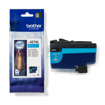 LC427XLC / cyan / original BROTHER Tintenpatrone cyan / LC427XLC / 5000 S.
