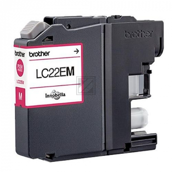 LC22EM / magenta / original BROTHER Tintenpatrone magenta / LC22EM / 1200 S. / 11.80 ml