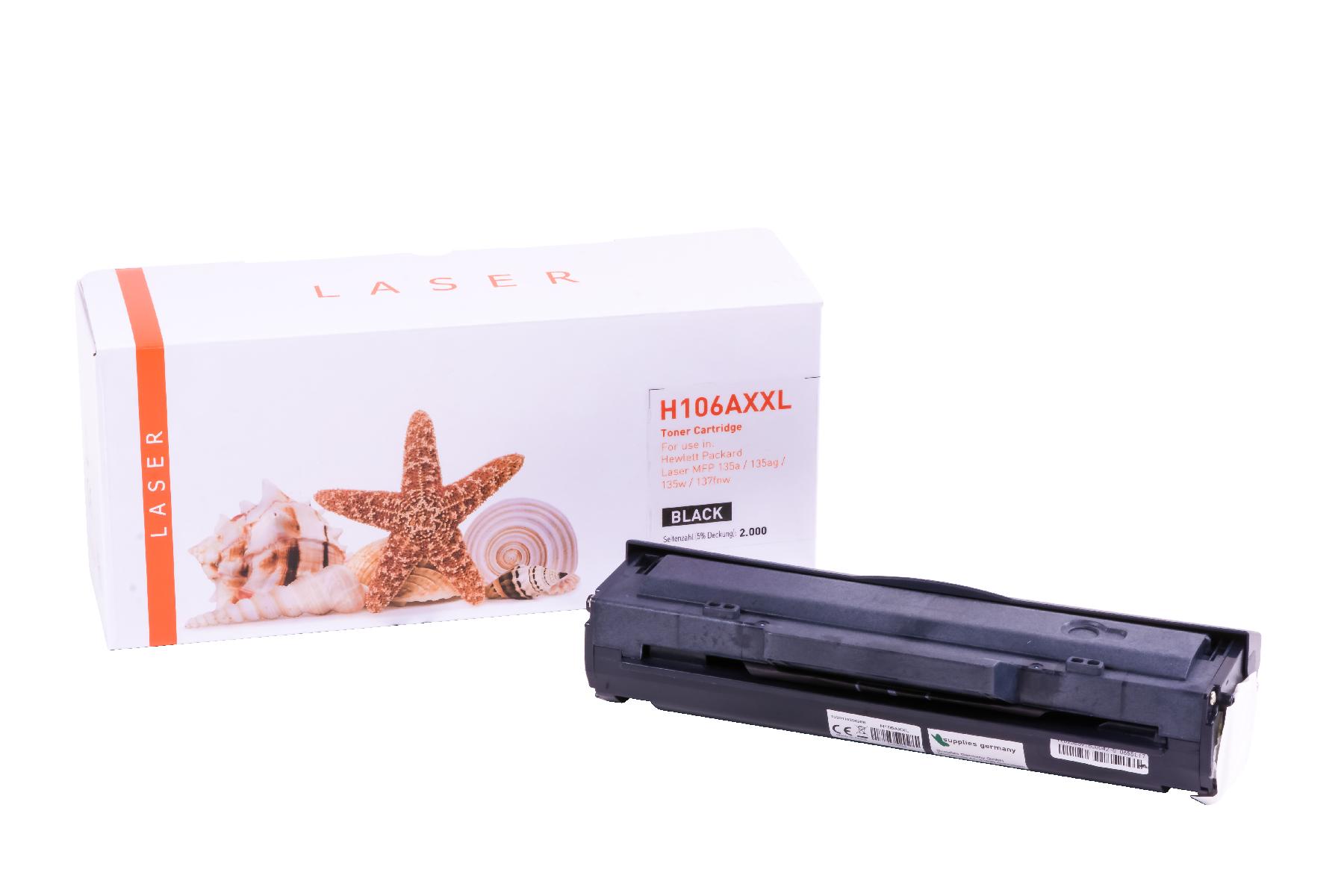 Alternativ Toner Black für HP / W1106A / 2.000 Seiten