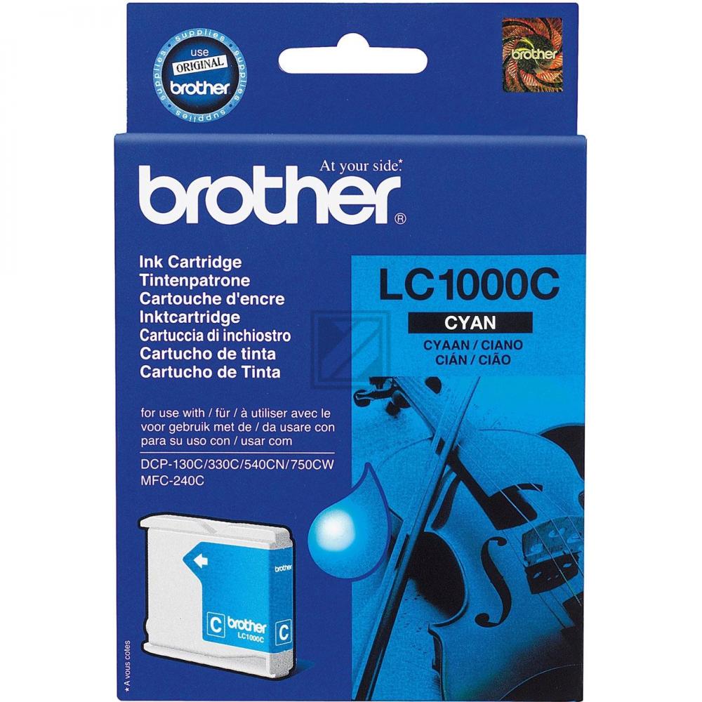 LC1000C / cyan / original BROTHER Tintenpatrone cyan / LC1000C / 400 S. / 6.50 ml