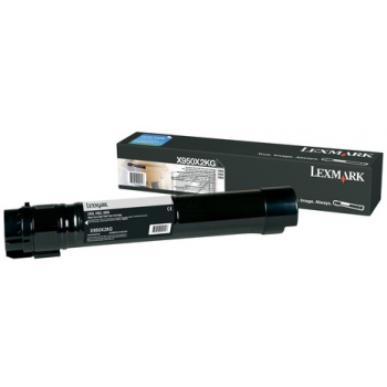 X950X2KG / schwarz / original LEXMARK Toner schwarz / X950X2KG / 32000 S.