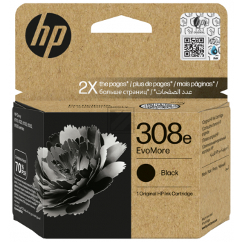 7FP22UE // 308E / schwarz / original HP Druckkopfp / 7FP22UE / 320 Seiten