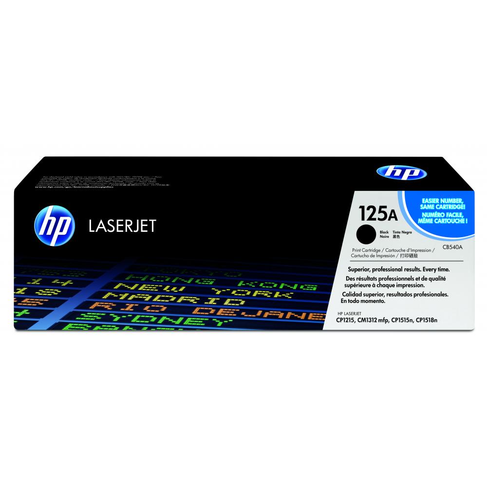 CB540A // 125A / schwarz / original HP Toner schwarz / CB540A / 2200 S.