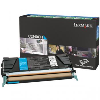 C5240CH / cyan / original LEXMARK Toner cyan / C5240CH / 5000 S.