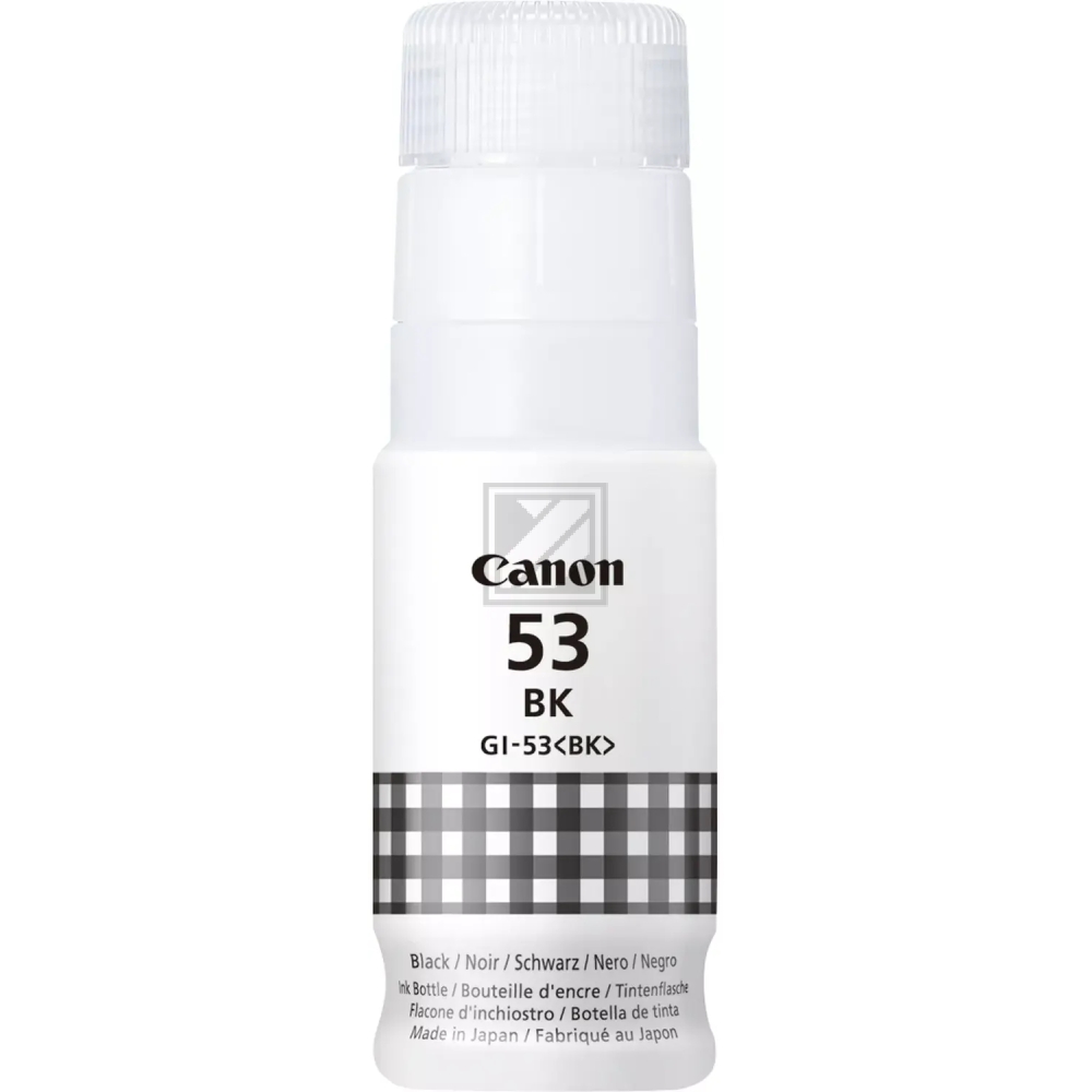 4699C001 // GI53BK / schwarz / original CANON Tintenflasche schwarz / 4699C001 / 3700 S. / 60.00 ml