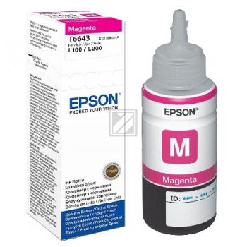 EPSON T6643  magenta Tintenflasche / C13T664340