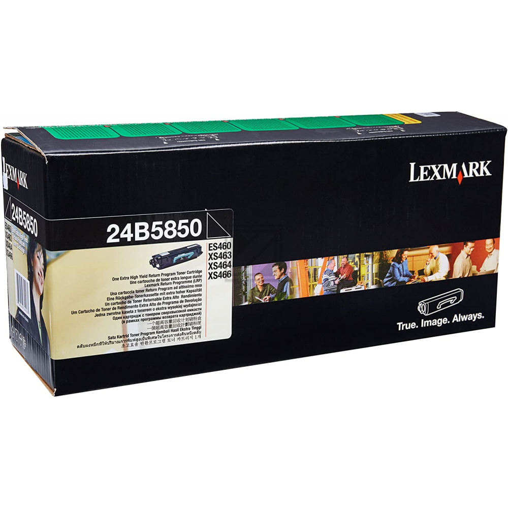 24B5850 / schwarz / original LEXMARK Toner schwarz / 24B5850 / 14000 S.