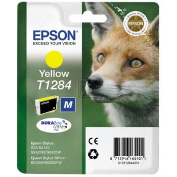 C13T12844012 // T1284 / gelb / original EPSON Tintenpatrone gelb / C13T12844012 / 225 S. / 3.50 ml