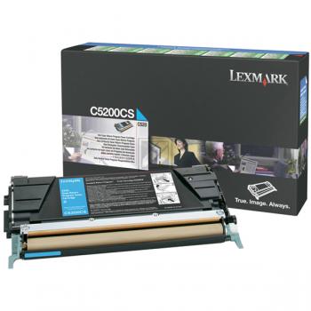 C5200CS / cyan / original LEXMARK Toner cyan / C5200CS / 1500 S.